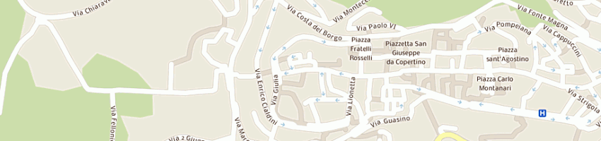 Mappa della impresa pacini piero a OSIMO