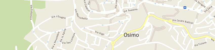 Mappa della impresa termogas service di carpano stefano a OSIMO