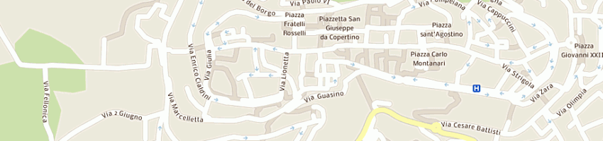 Mappa della impresa pizzeria las svegas di tavolini sabrina a OSIMO