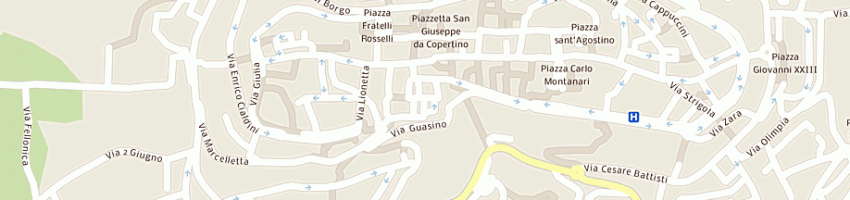 Mappa della impresa osteria dell'arco vecchio a OSIMO
