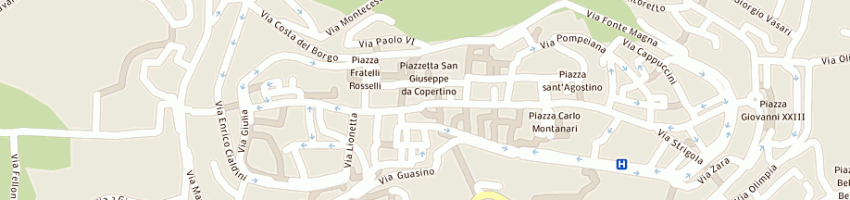 Mappa della impresa farmacia centrale a ANCONA