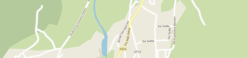Mappa della impresa ristorante pizzeria le valli a SAN PIETRO AL NATISONE