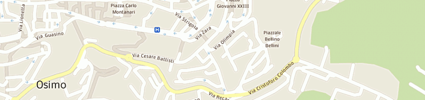 Mappa della impresa canalini giuseppe a OSIMO