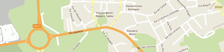 Mappa della impresa la telematica 2001 snc di nuce minc a RONCHI DEI LEGIONARI