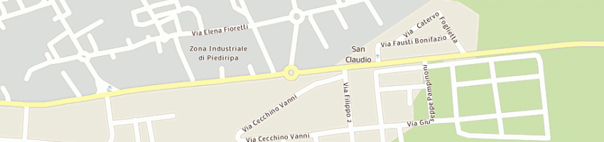 Mappa della impresa cartechini autocarri sas a MACERATA