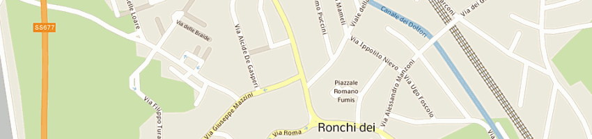Mappa della impresa albergo dante di gon giovanni e c snc a RONCHI DEI LEGIONARI