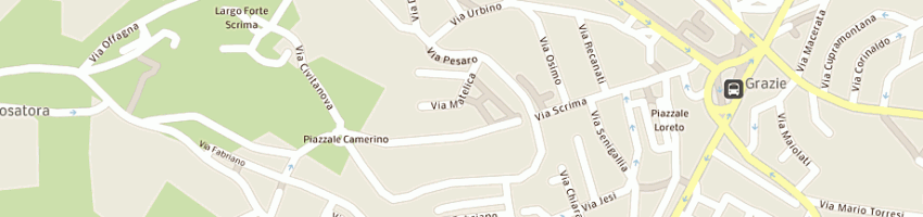 Mappa della impresa conero service srl a ANCONA