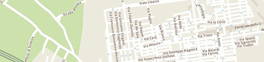 Mappa della impresa savona michele a BAGHERIA