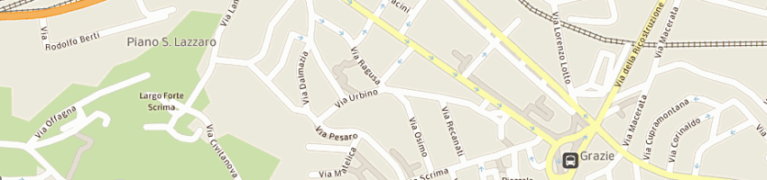 Mappa della impresa parrucchiere alessandro mercanti a ANCONA