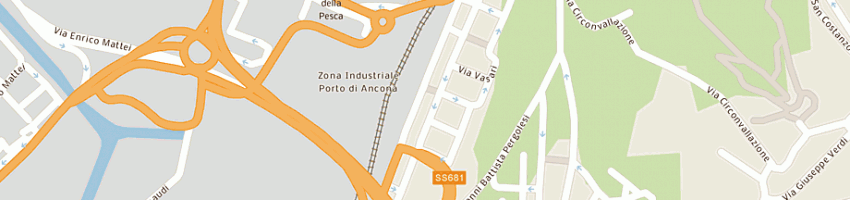 Mappa della impresa trattoria vino e cucina di sottili fabio a ANCONA