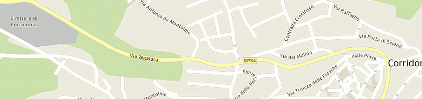 Mappa della impresa carpineti johnny a CORRIDONIA