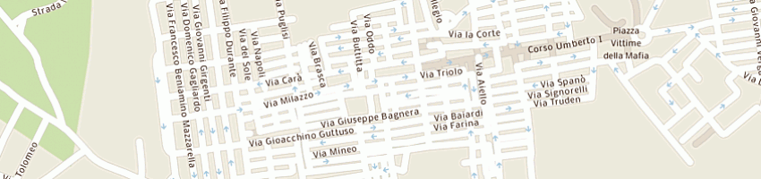 Mappa della impresa padovano carmelo a BAGHERIA