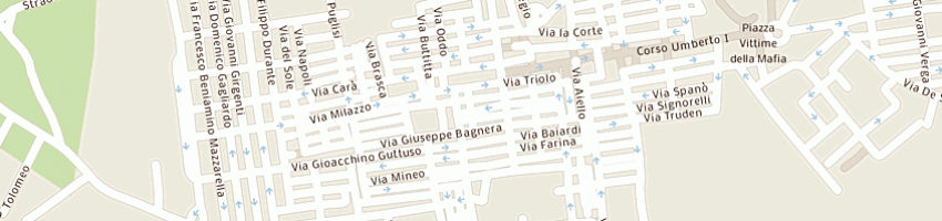 Mappa della impresa sorci giuseppe a BAGHERIA