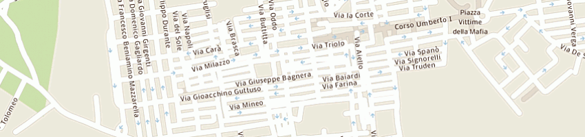 Mappa della impresa rizzo gioacchino a BAGHERIA