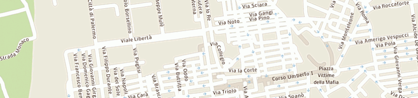 Mappa della impresa profumeria di incandela gaetano a BAGHERIA
