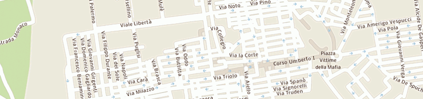 Mappa della impresa castronovo giuseppa maria a BAGHERIA