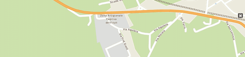 Mappa della impresa descatra e c (sas) a CAPRIVA DEL FRIULI