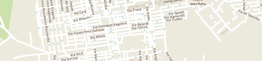 Mappa della impresa farmacia timoneri snc dei dottori gaetano timoneri benedetto timoneri a BAGHERIA