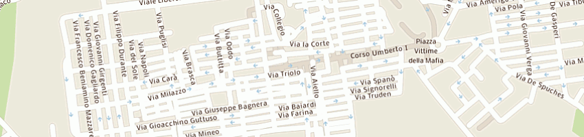 Mappa della impresa edicola di bonura giuseppe a BAGHERIA