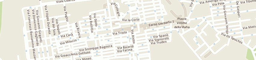 Mappa della impresa albanese paolo a BAGHERIA