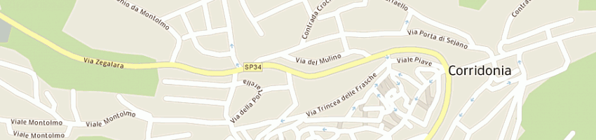 Mappa della impresa carabinieri a CORRIDONIA