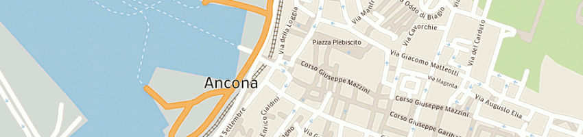 Mappa della impresa caffe' del teatro snc di d'andrade corsa d e polverini m a ANCONA