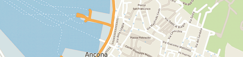 Mappa della impresa bar della loggia a ANCONA