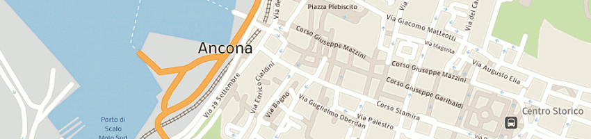 Mappa della impresa dentarelli samuela a ANCONA