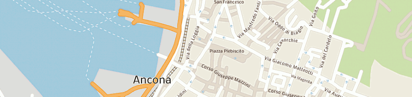 Mappa della impresa coro lirico marchigiano v bellini scrl a ANCONA