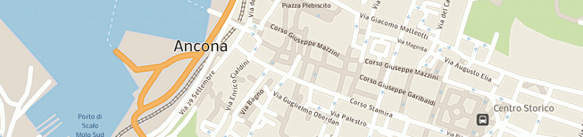 Mappa della impresa bar pasticceria marconi a ANCONA