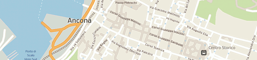 Mappa della impresa panificio aggiornato del conero srl a ANCONA