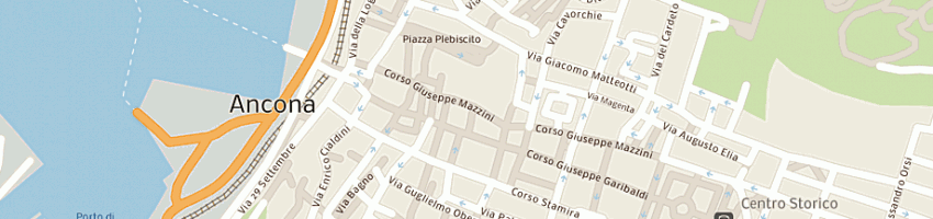 Mappa della impresa pasticceria saracinelli (snc) a ANCONA