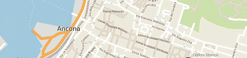 Mappa della impresa rosa cremeria a ANCONA