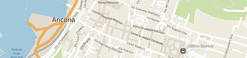 Mappa della impresa farmacia dr zecchini a ANCONA