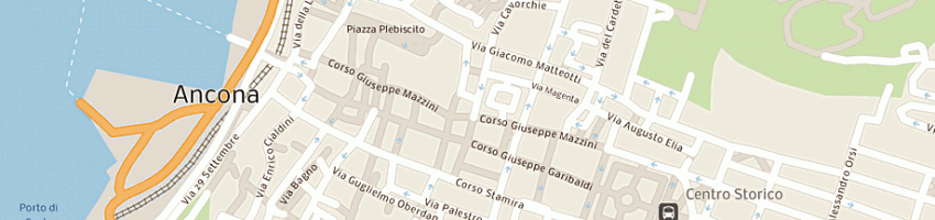 Mappa della impresa farmacia dell'orologio a ANCONA