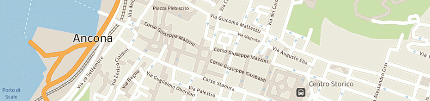 Mappa della impresa bar ancina di piccinini m e c snc a ANCONA