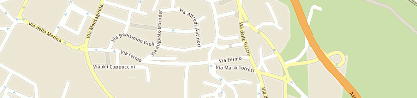 Mappa della impresa panificio paci armando a ANCONA