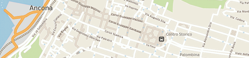 Mappa della impresa bottega del caffe' a ANCONA