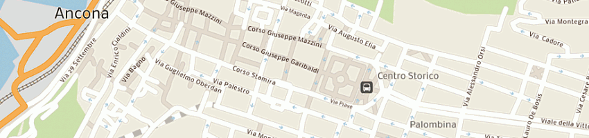 Mappa della impresa canonici - libreria cancelleria (sas) a ANCONA