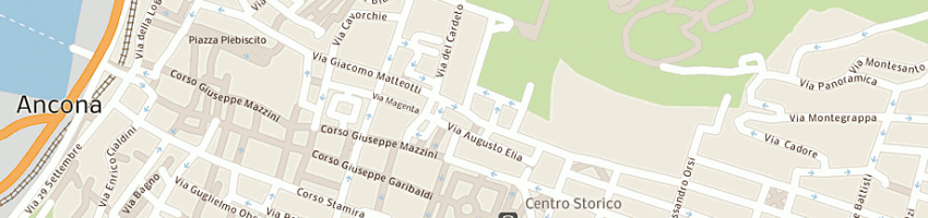 Mappa della impresa baldelli studio tecnico a ANCONA