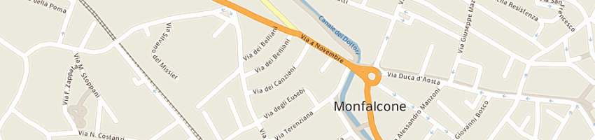 Mappa della impresa rapotti andrea a MONFALCONE