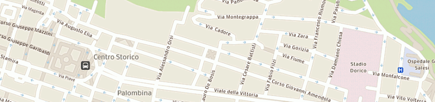 Mappa della impresa pane e pasticceria di raffaella di palpacelli raffaella a ANCONA