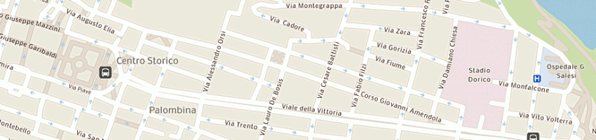 Mappa della impresa make up di pasquini j e c sas a ANCONA
