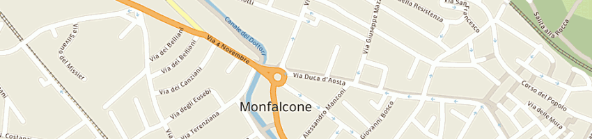Mappa della impresa sl costruzioni srl a MONFALCONE
