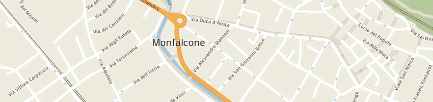 Mappa della impresa maurita di baucer barbara e c snc a MONFALCONE