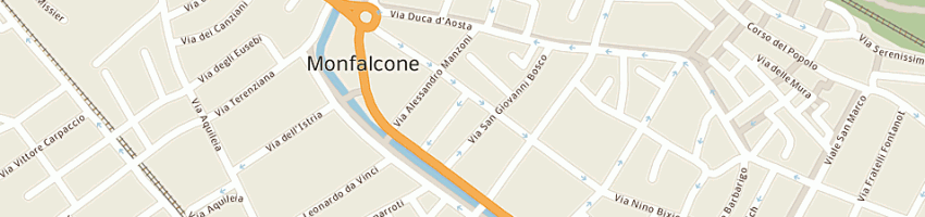 Mappa della impresa autofficina cragnolin snc a MONFALCONE