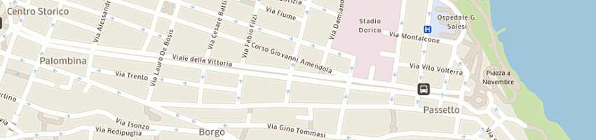 Mappa della impresa stadio bar sas di paci massimo e paci fabrizio a ANCONA