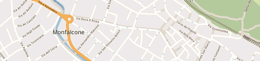 Mappa della impresa unicredit banca spa a MONFALCONE
