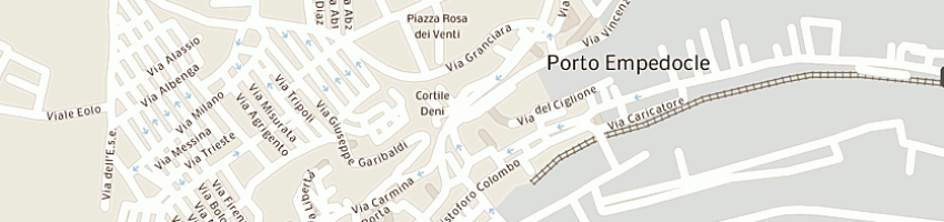 Mappa della impresa trattoria maria a PORTO EMPEDOCLE