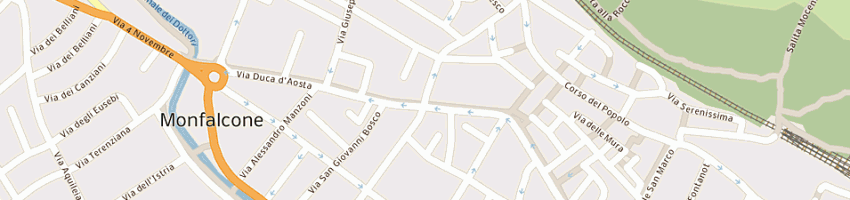 Mappa della impresa ginaldi olimpia snc a MONFALCONE